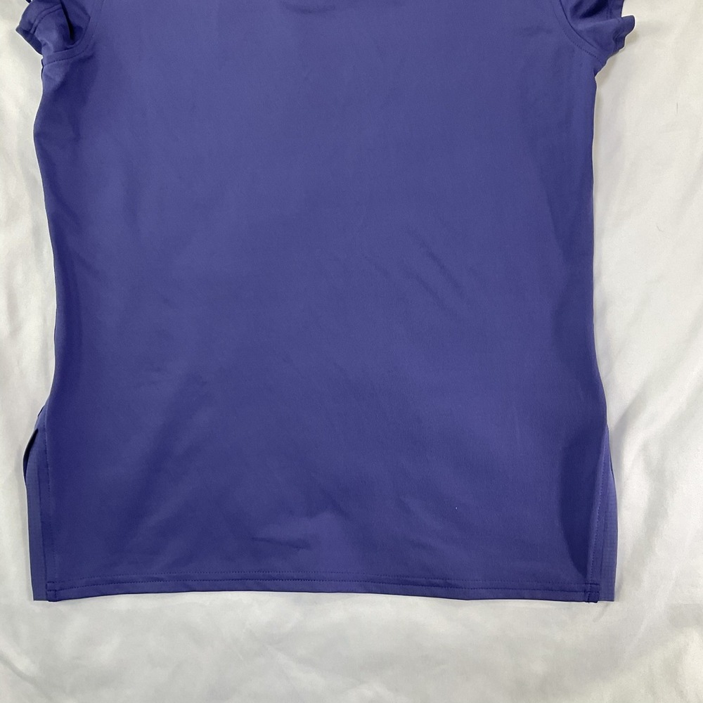 Inphorm Women's Sz S Blue Collared Golf, Tennis Shirt Cap Sleeve Sport 555 - Picture 2 of 8